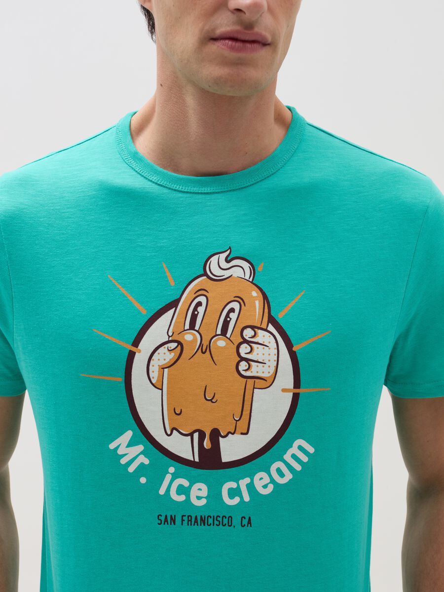 T-shirt with ice cream on a stick print_1