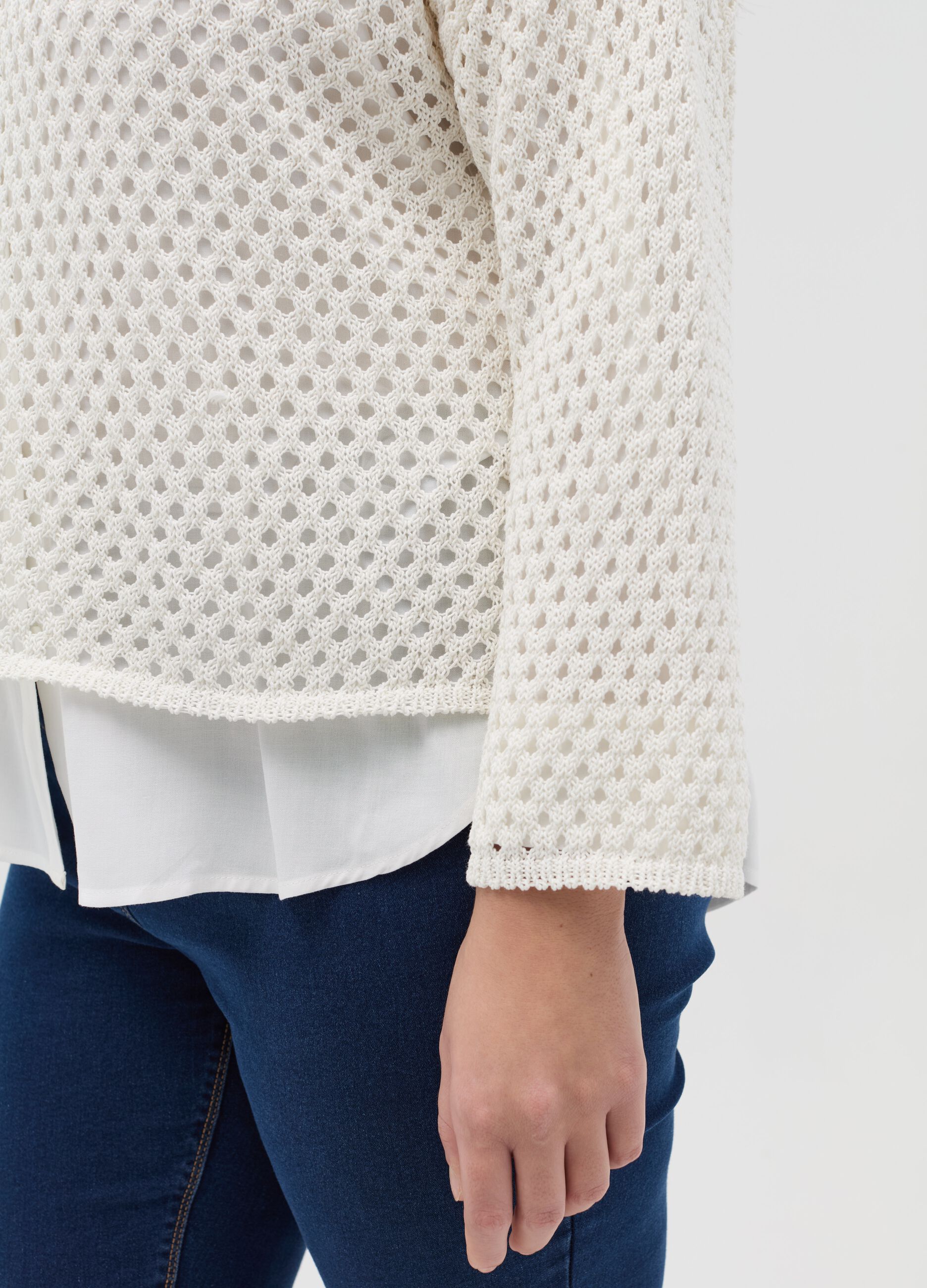 Curvy crochet top