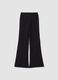 Black flare joggers in pure cotton_2