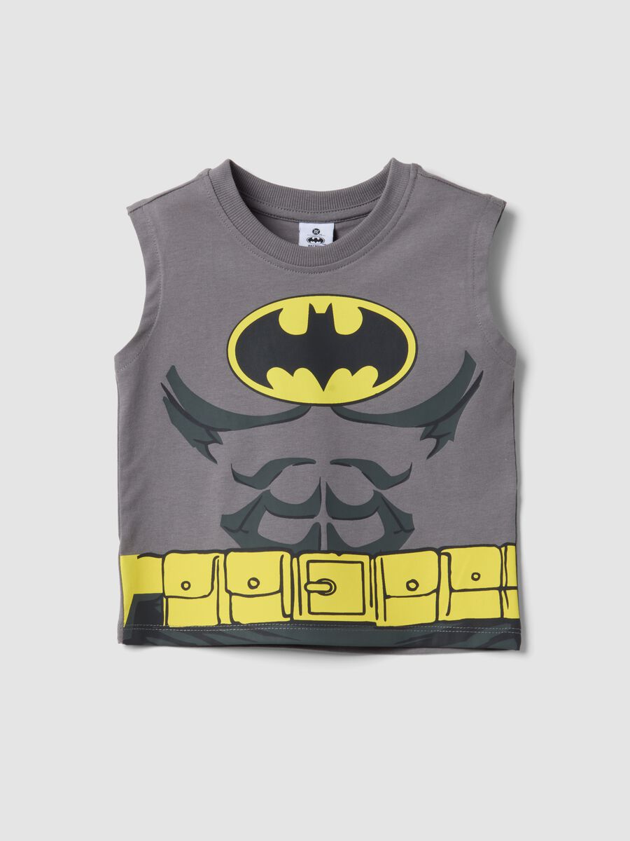 Grey pure cotton tank top_0