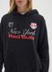 Black cotton blend hoodie with New York Red Bulls logo_3
