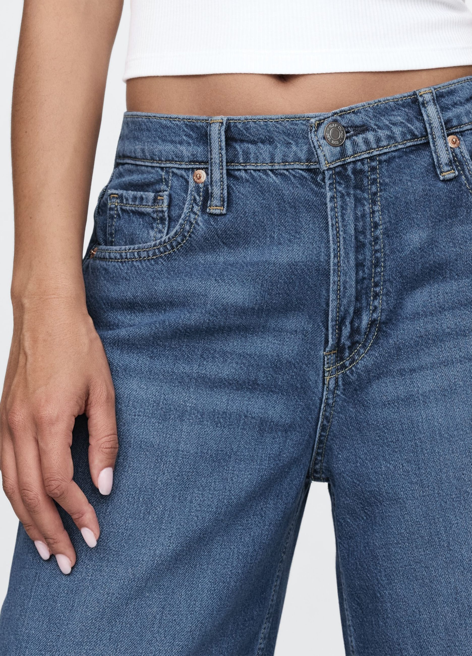 Wide Leg Denim Jeans Gap