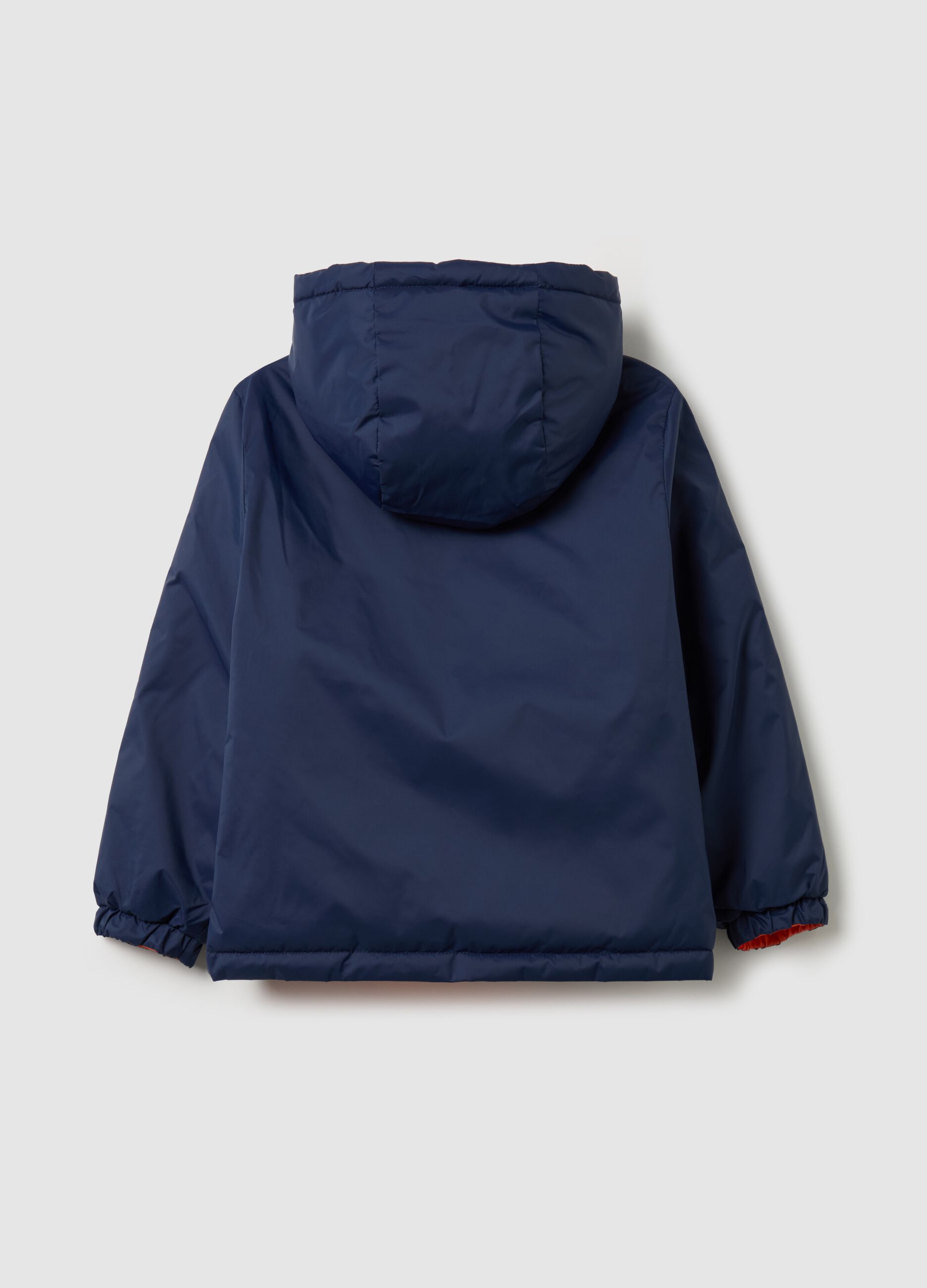 Ultralight reversible down jacket with hood