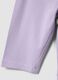 Girls' purple stretch cotton leggings with skinny fit_3