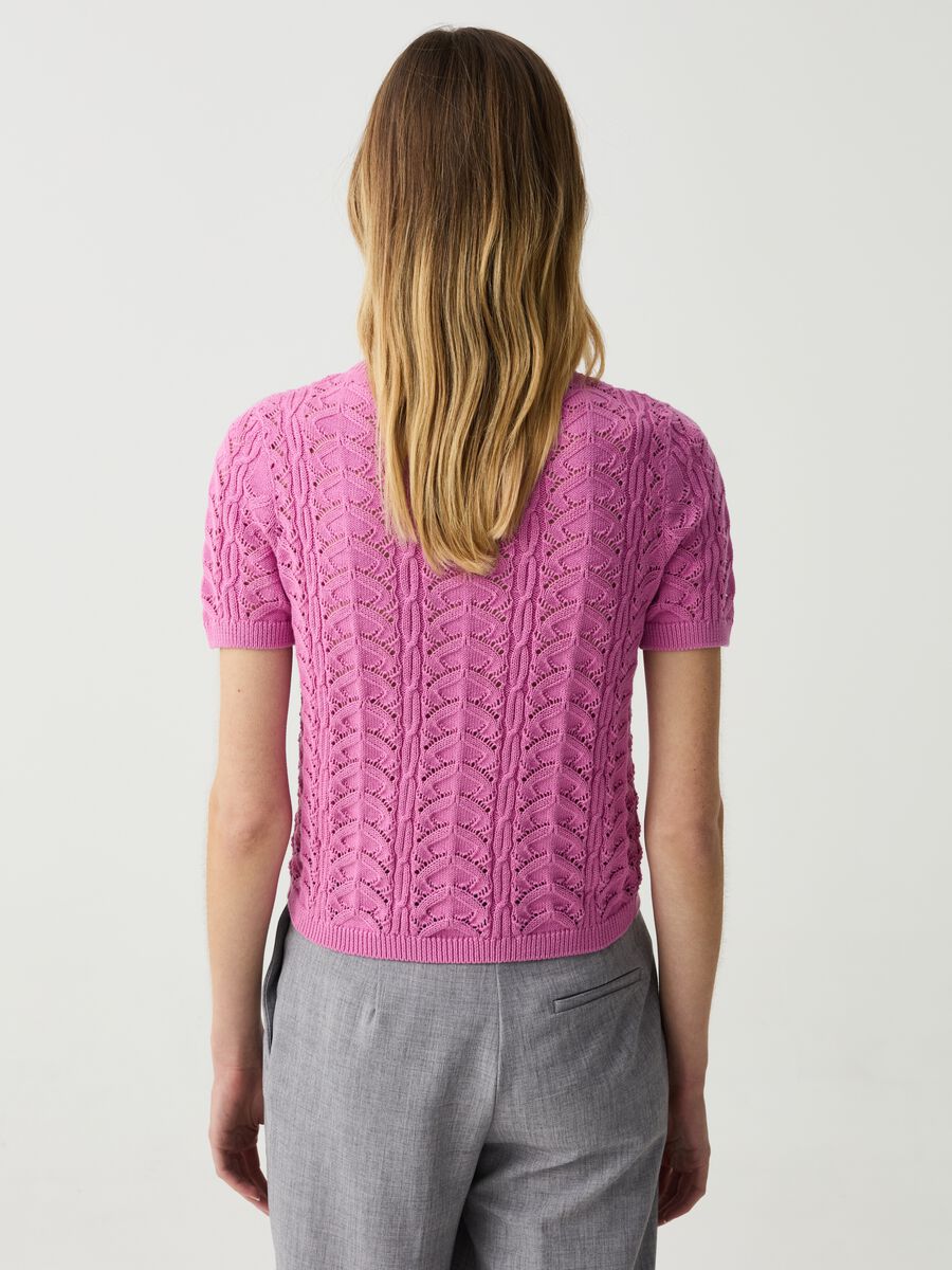 Crochet top with short sleeves_2