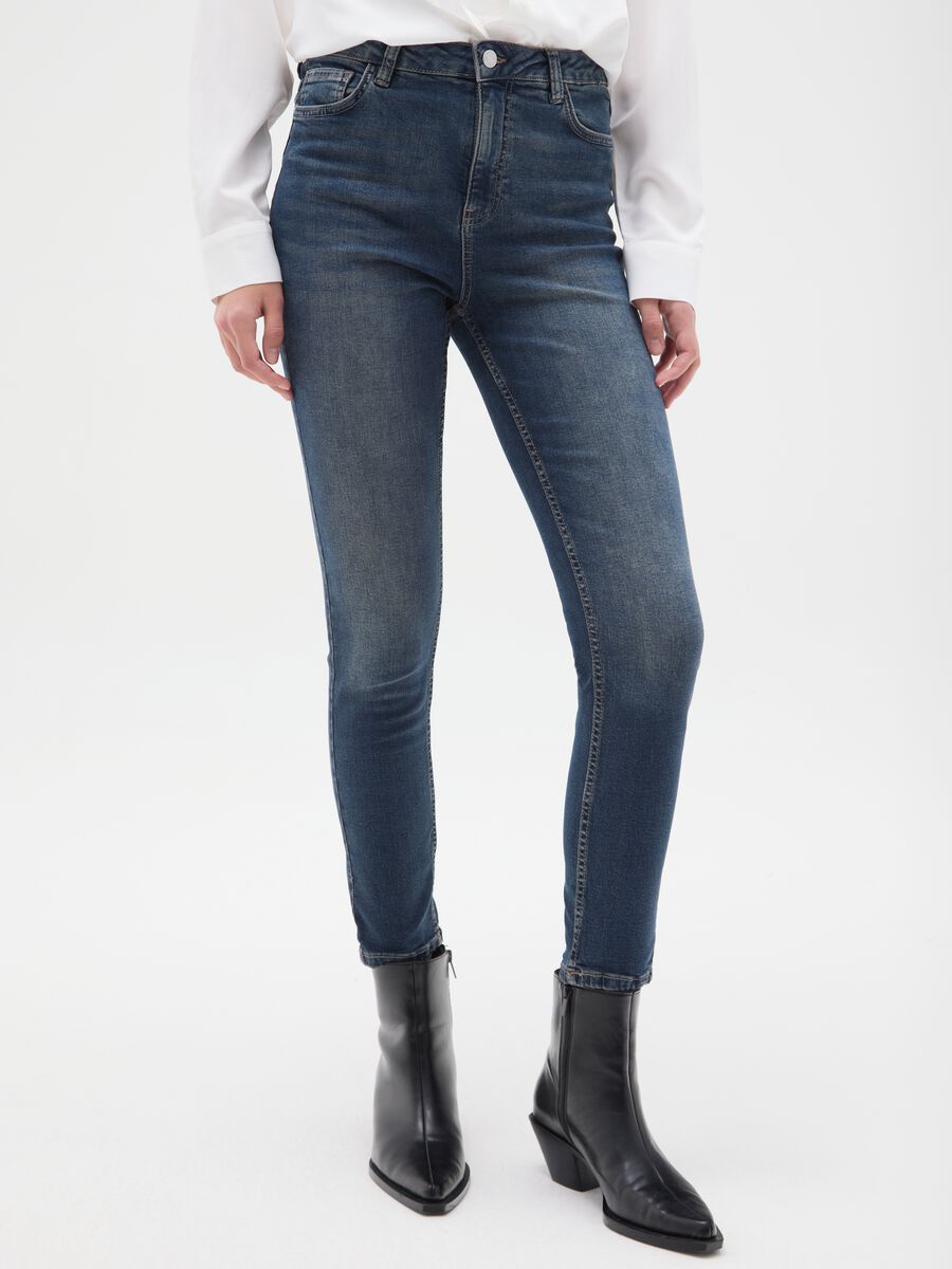 Stretch Denim Skinny Jeans_1