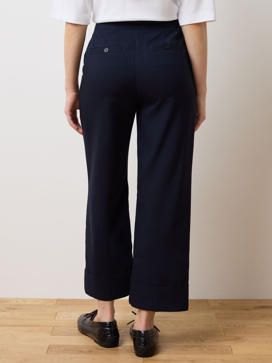Blue blend regular fit trousers_2