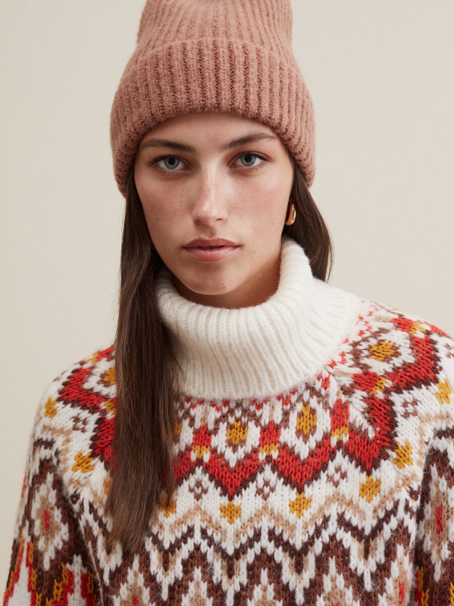 Pullover con disegno norvegese jacquard_3