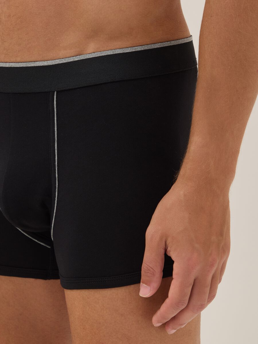 2-pack of black stretch Supima cotton boxer shorts_3