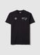 Black pure cotton regular fit T-shirt with Brooklyn Nets print_4