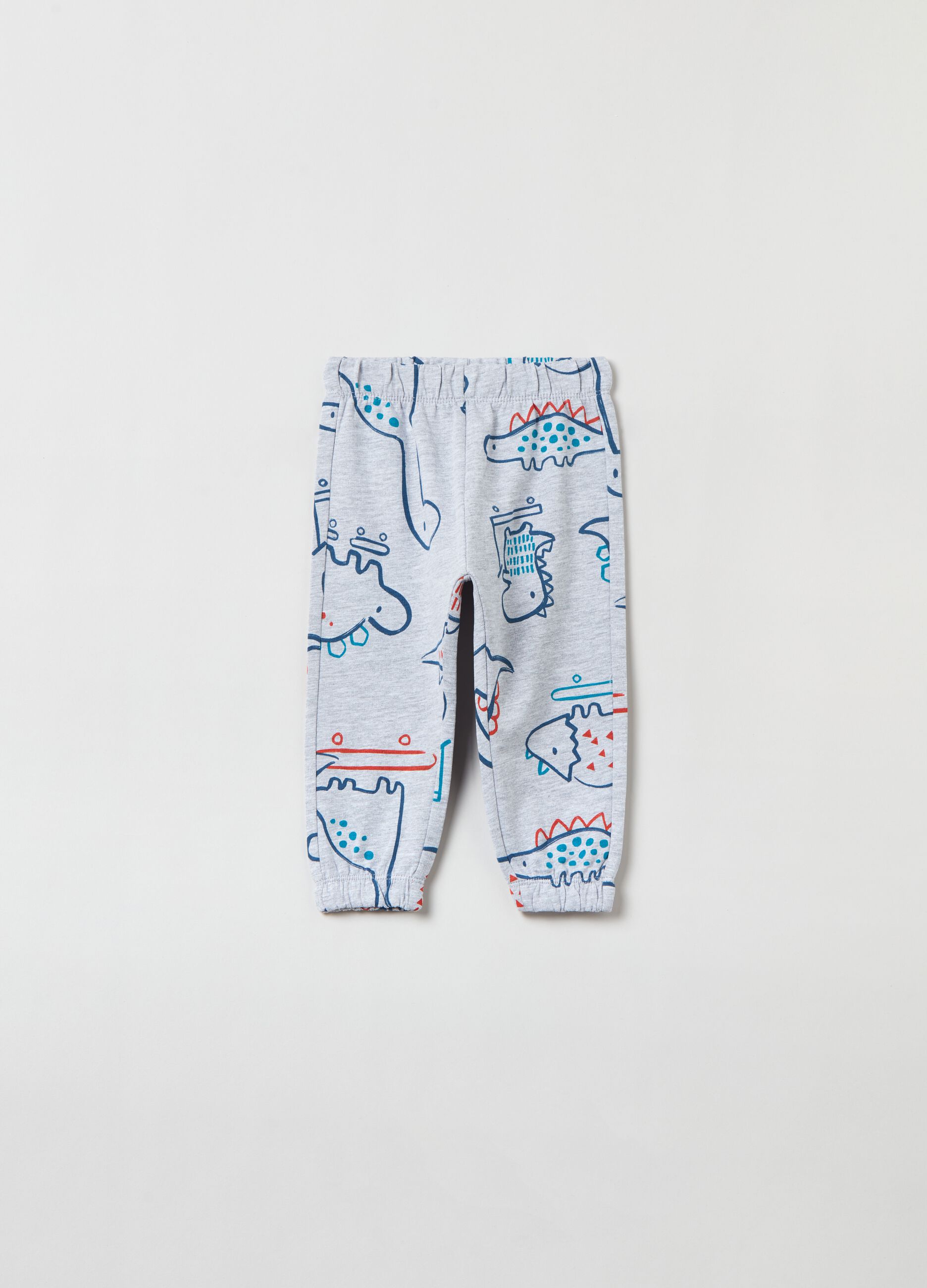 Joggers in felpa con stampa _0