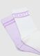 Multicolour cotton short socks tripack for girls_1