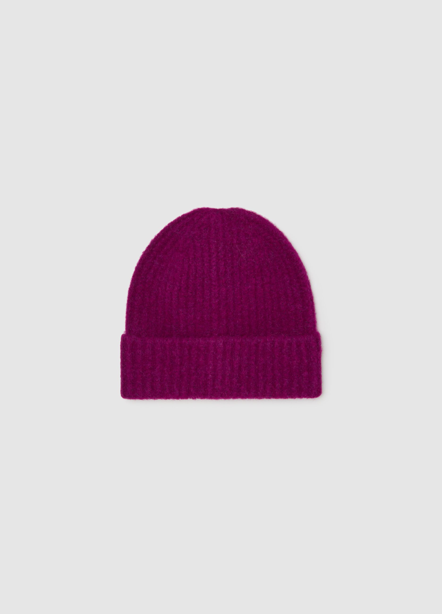 Purple Knitted Beanie