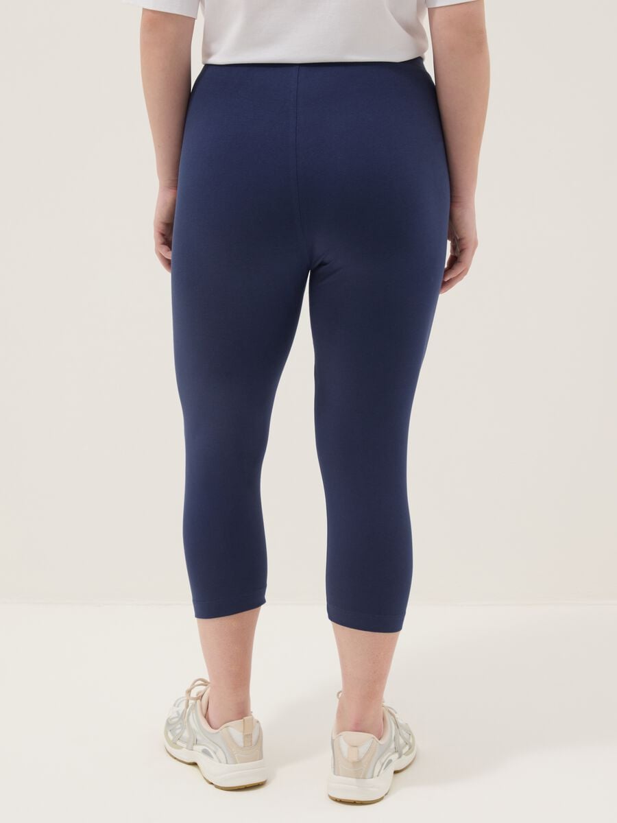Blue stretch cotton leggings_2