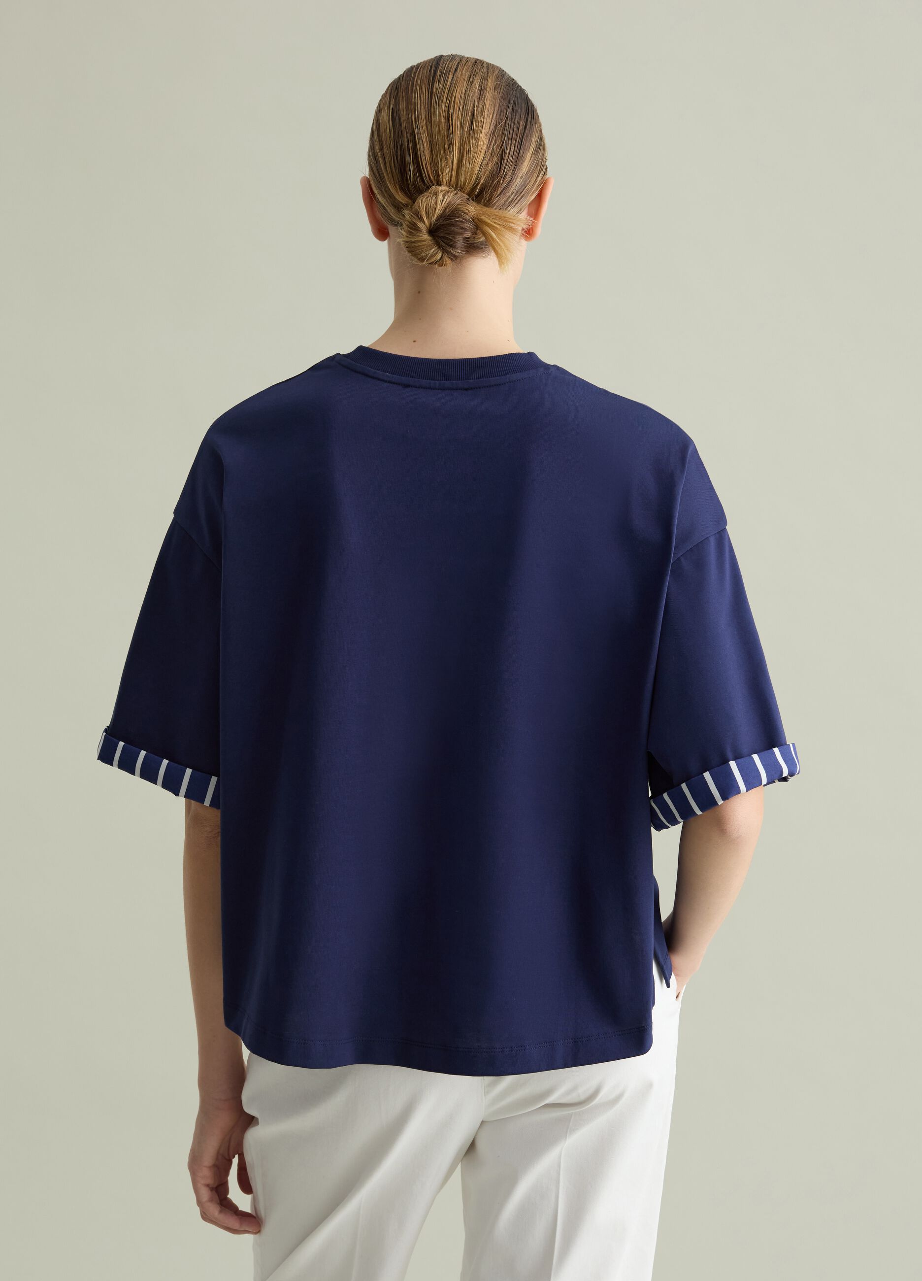 Oversized T-shirt with contrasting detail