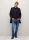 Black regular fit Chesterfield coat_0