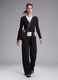 Black wide-leg stretch sports trousers ALTAVIA STUDIO_0