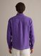 Purple pure linen shirt with button-down collar, regular fit_3