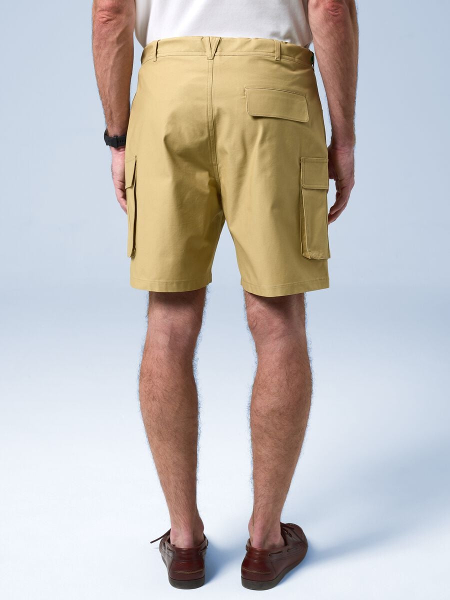 ALTAVIA SAILING beige pure cotton cargo shorts_2
