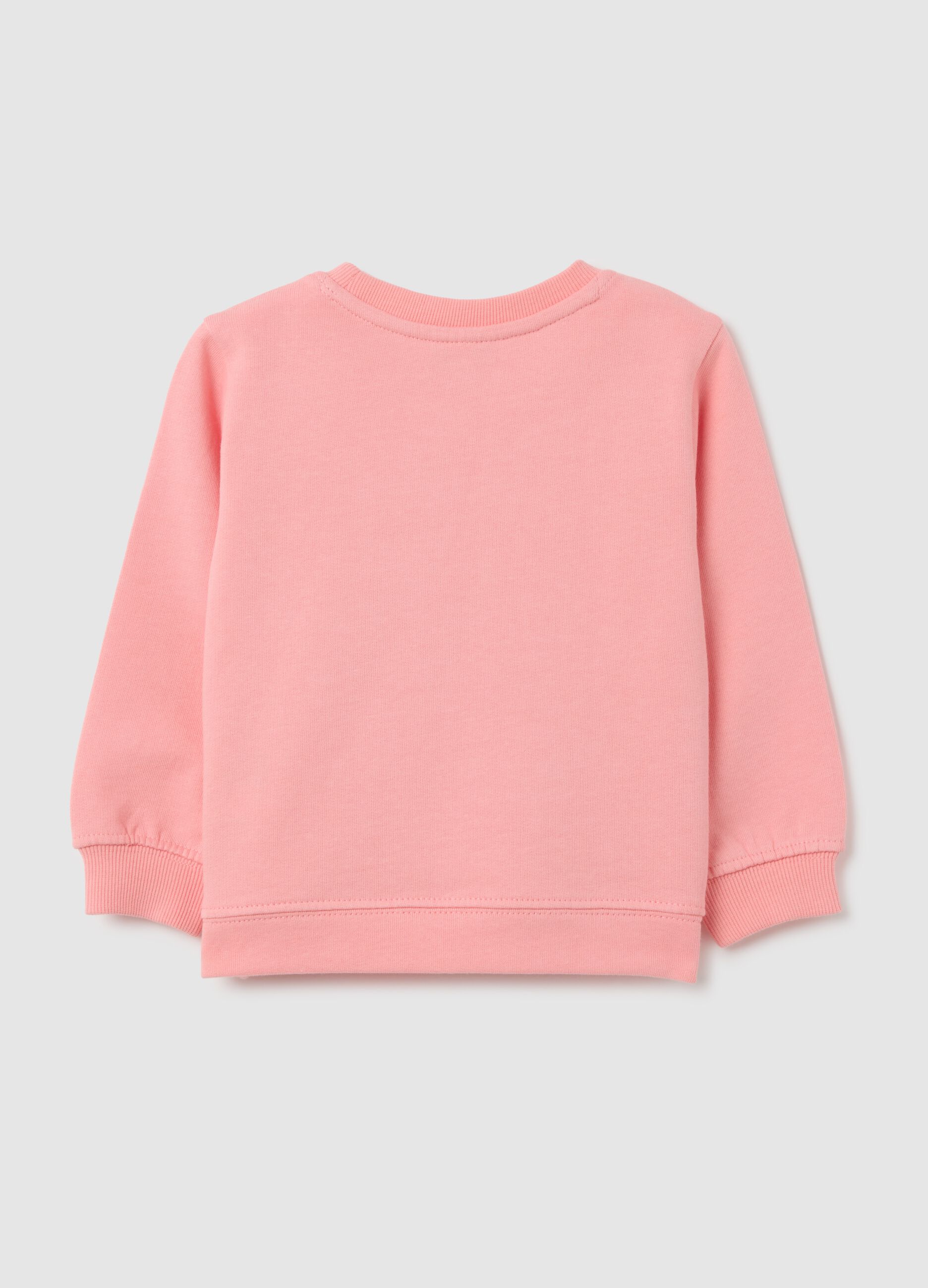 Children's pink pure cotton sweater regular fit