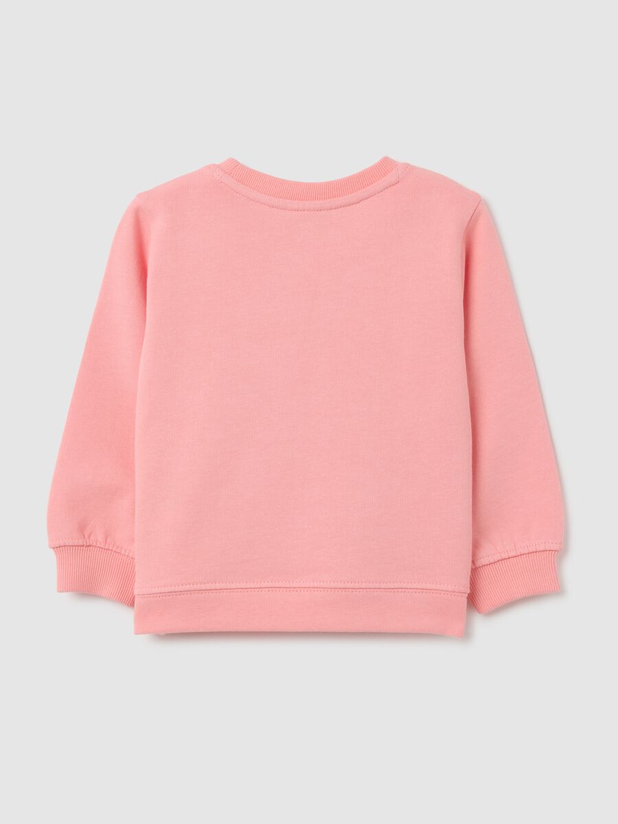 Children's pink pure cotton sweater regular fit_1