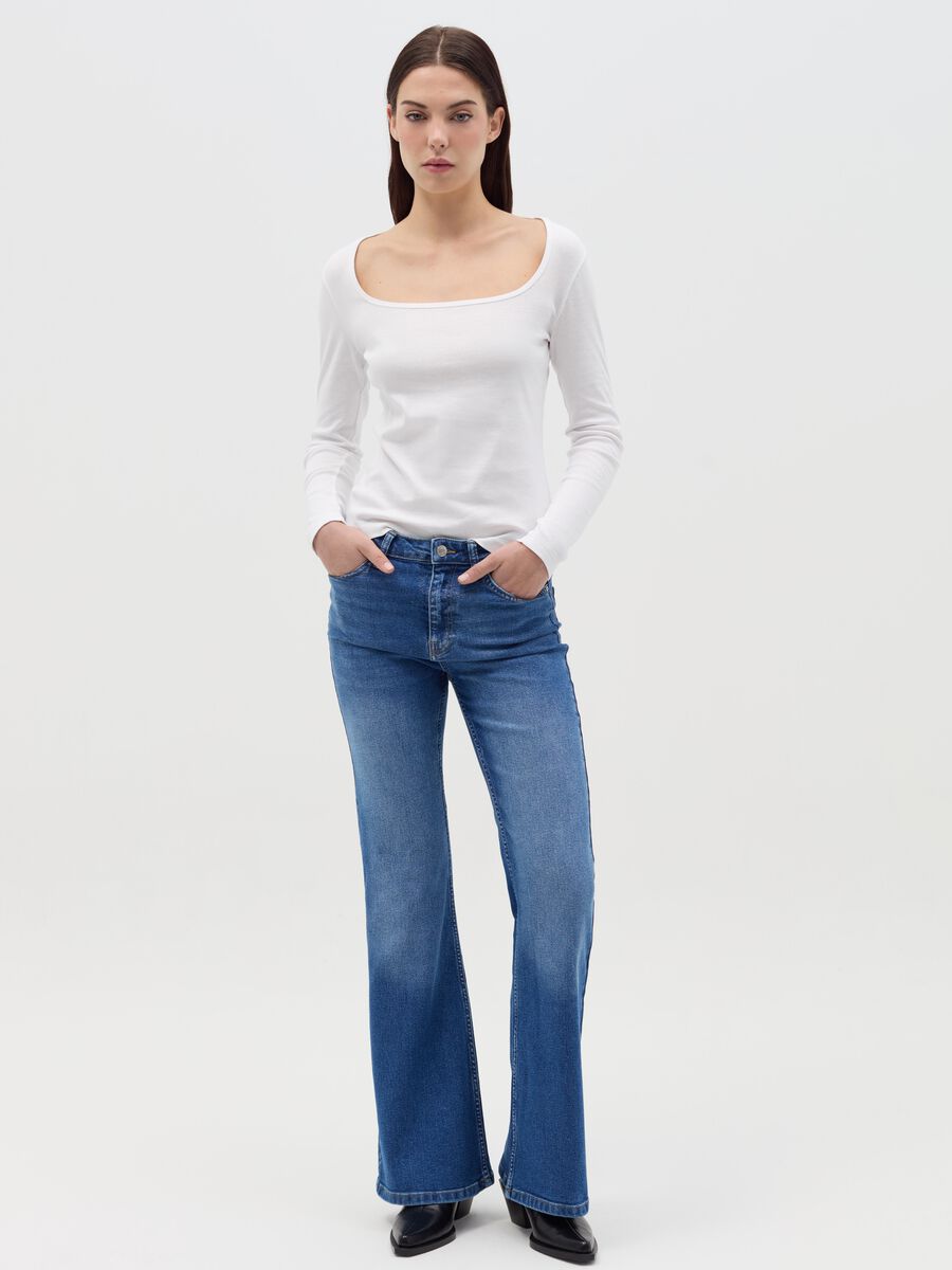 Cotton T-shirt with round neck_1