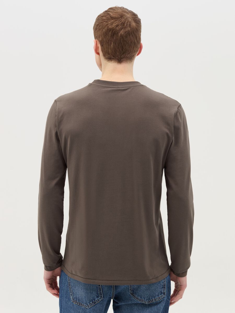Long-sleeved T-shirt in stretch cotton_3