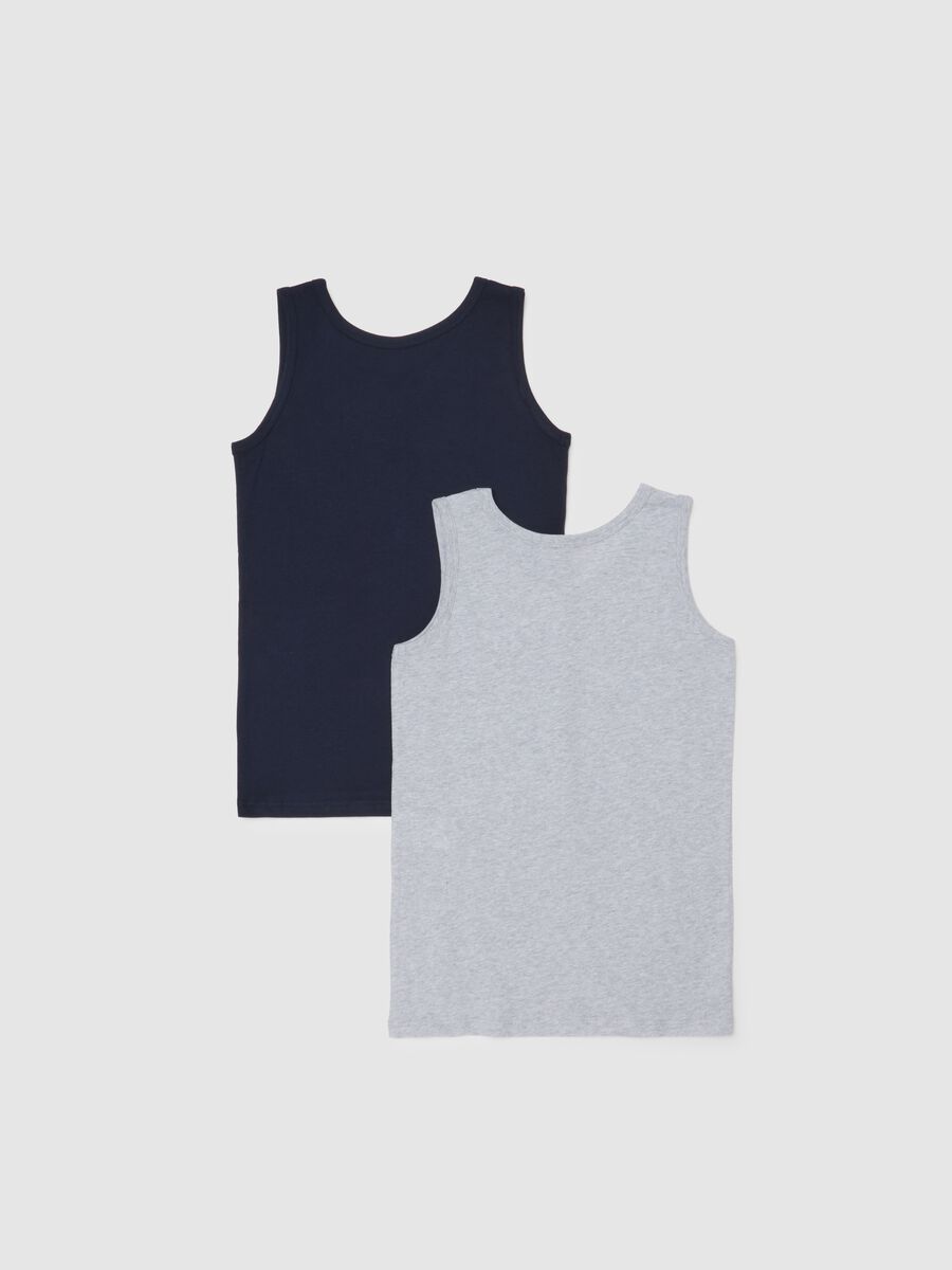 Set canotte da ragazzo in puro cotone multicolor regular fit_1