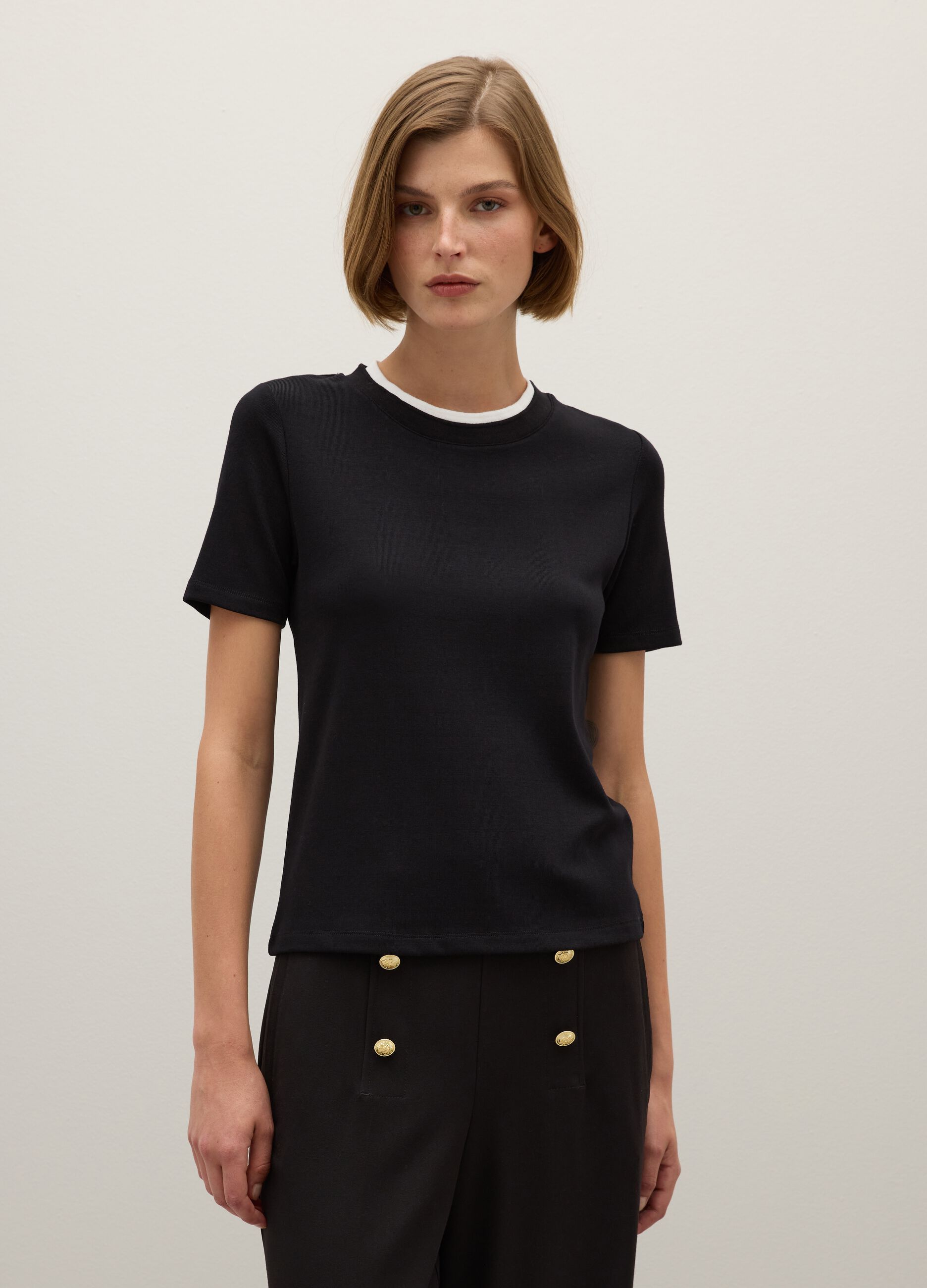 Regular Fit Black T-shirt