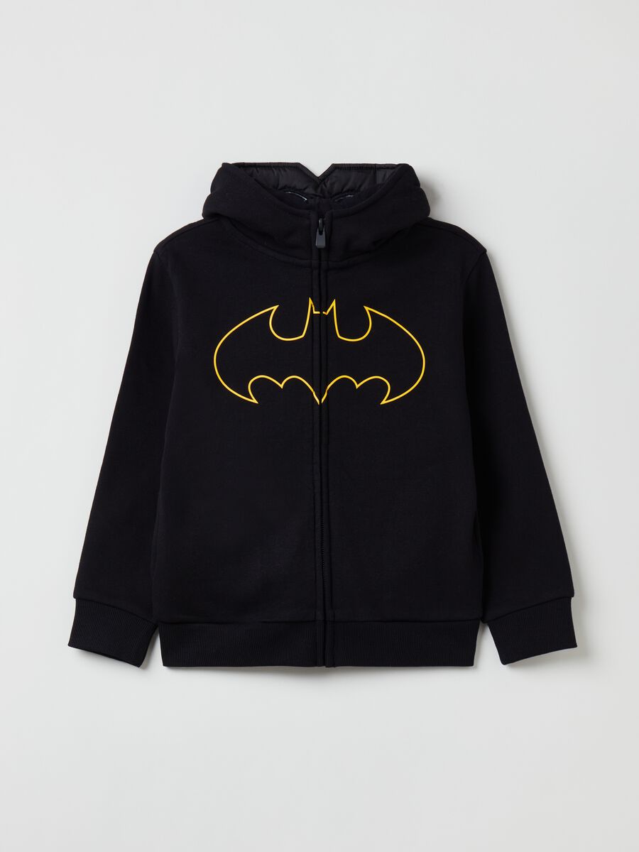 Full-zip con cappuccio stampa Batman_0