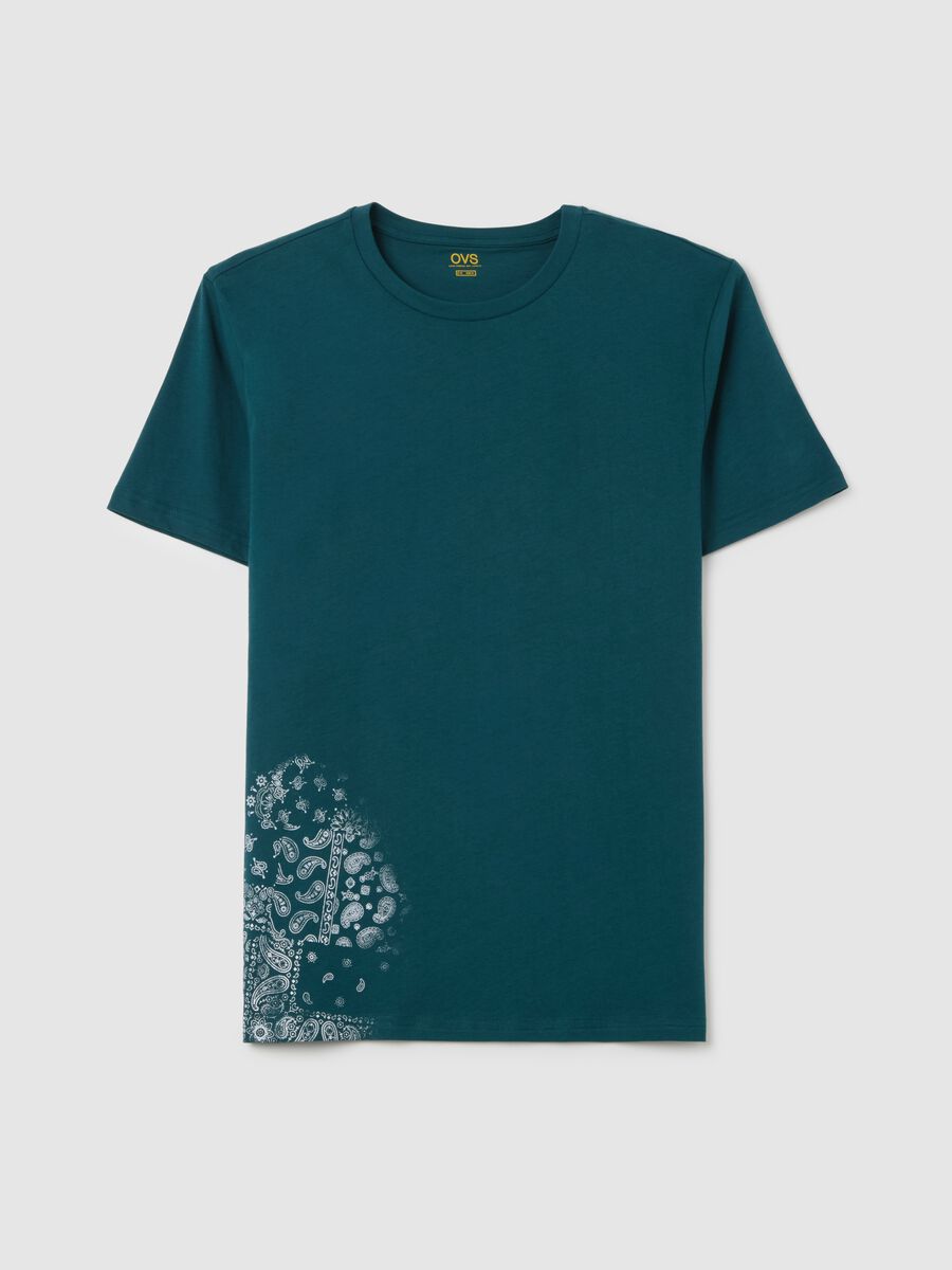 Cotton T-shirt with round neck_4