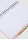 Pink spiral notebook and pen set_1