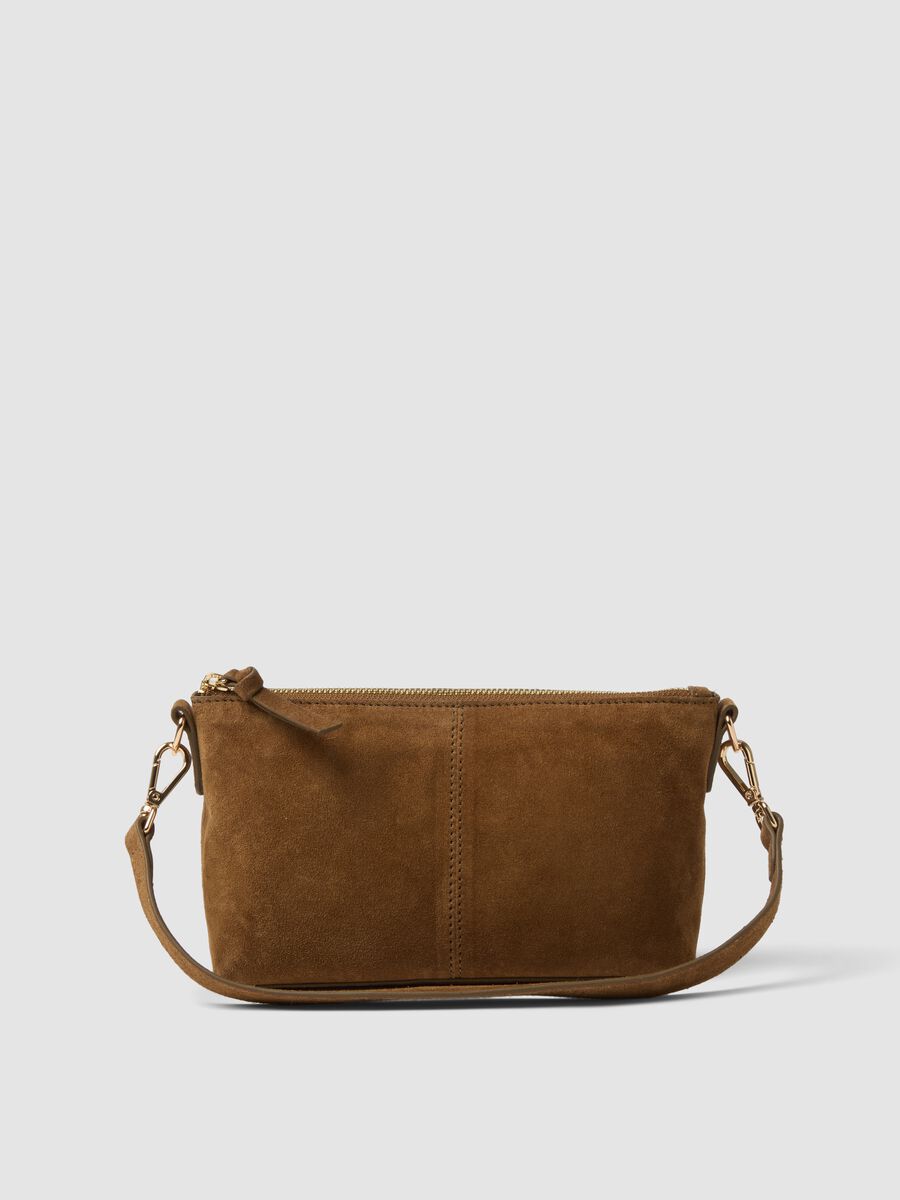 Borsa marrone in vera pelle_0