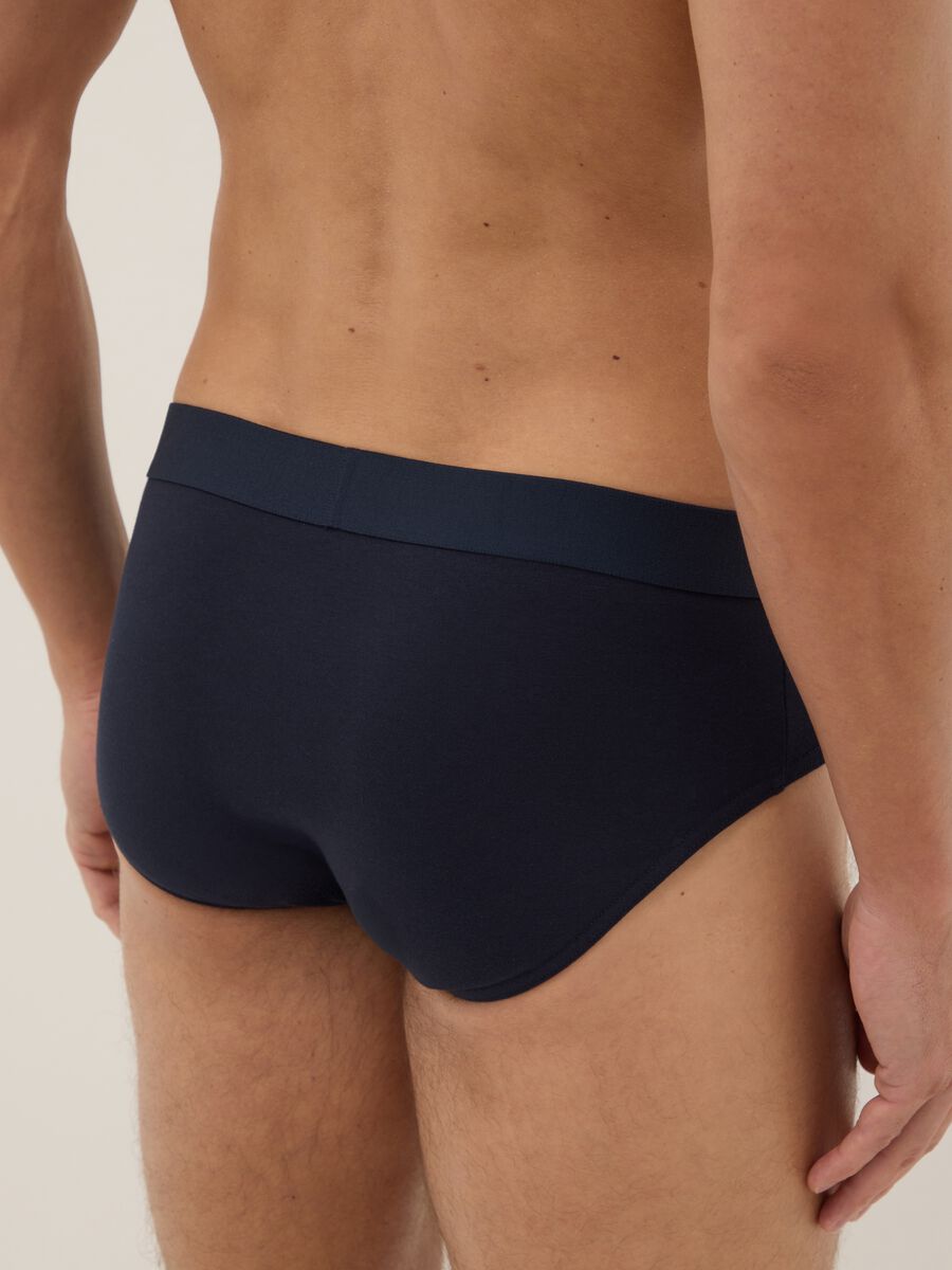 Multicolour regular fit cotton stretch tripack briefs_2