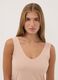 Beige stretch-fabric vest top, regular fit_1