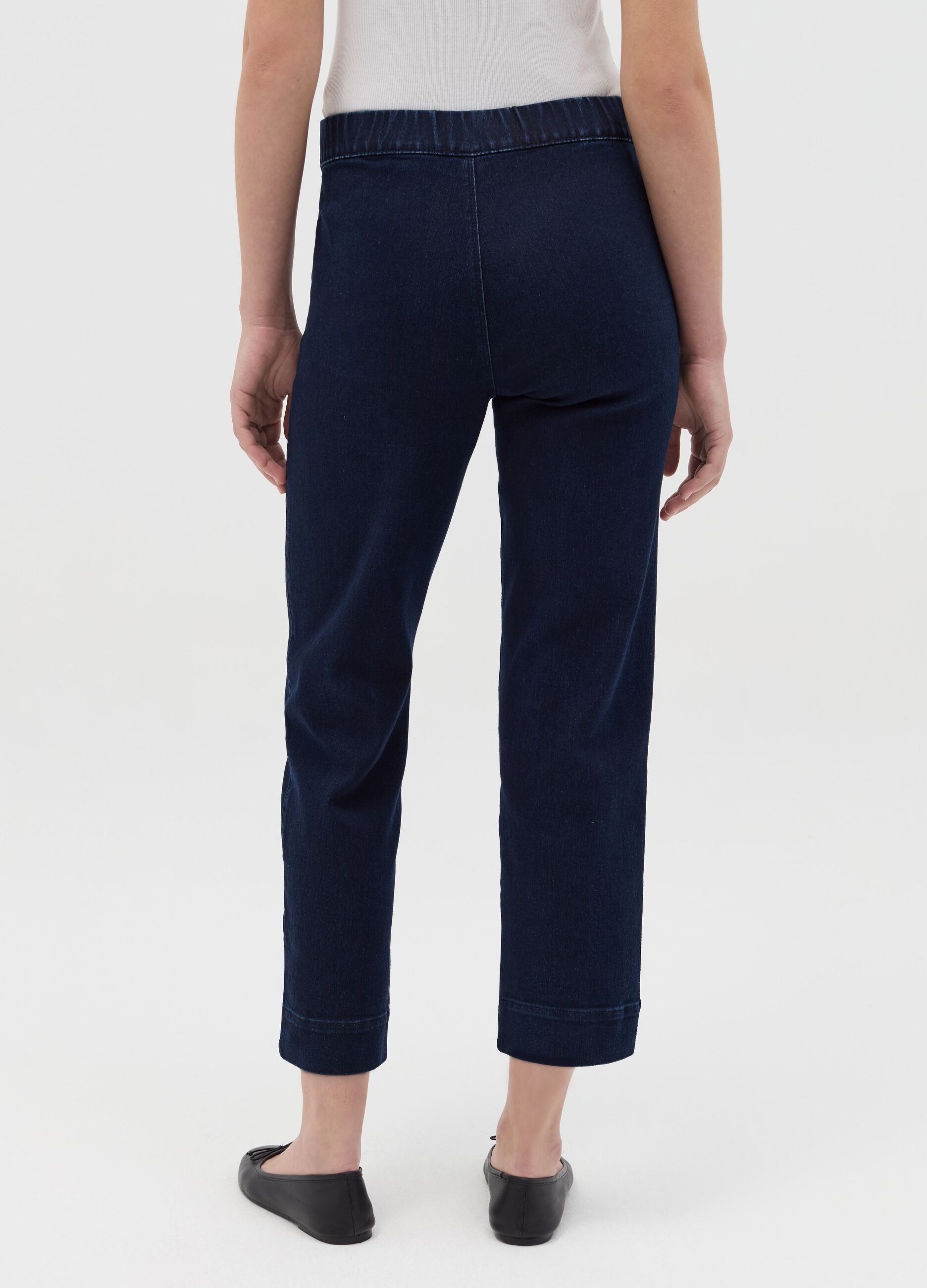 Jeans chino a vita alta