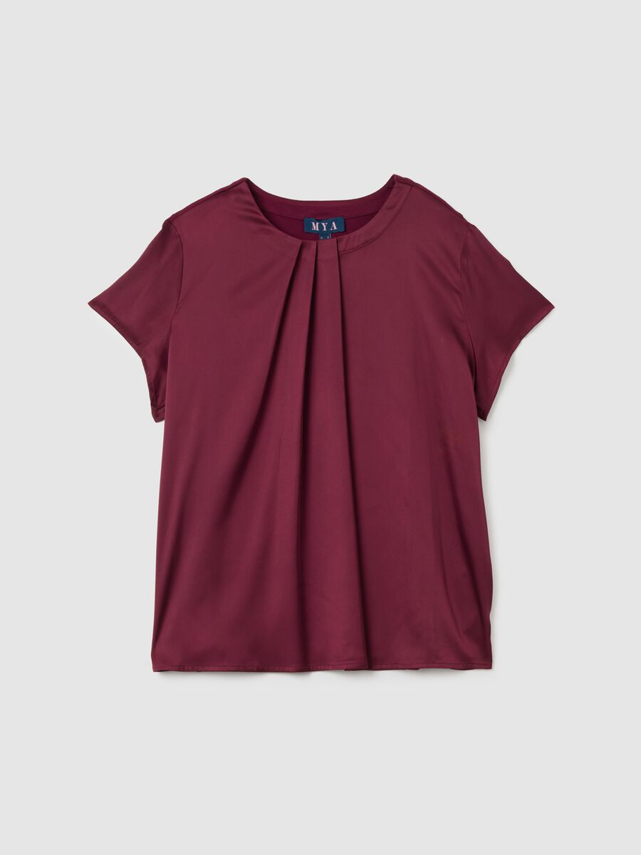 Red mixed regular fit top_4