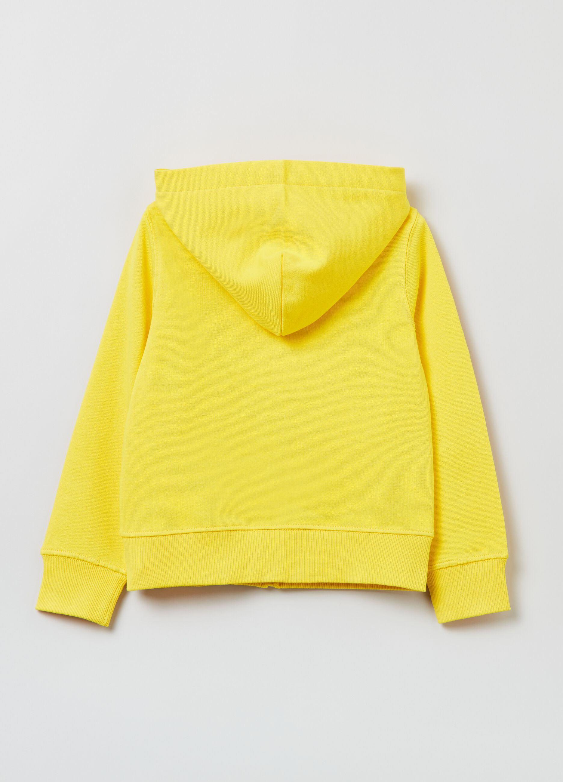 Full-zip in cotone con cappuccio_1