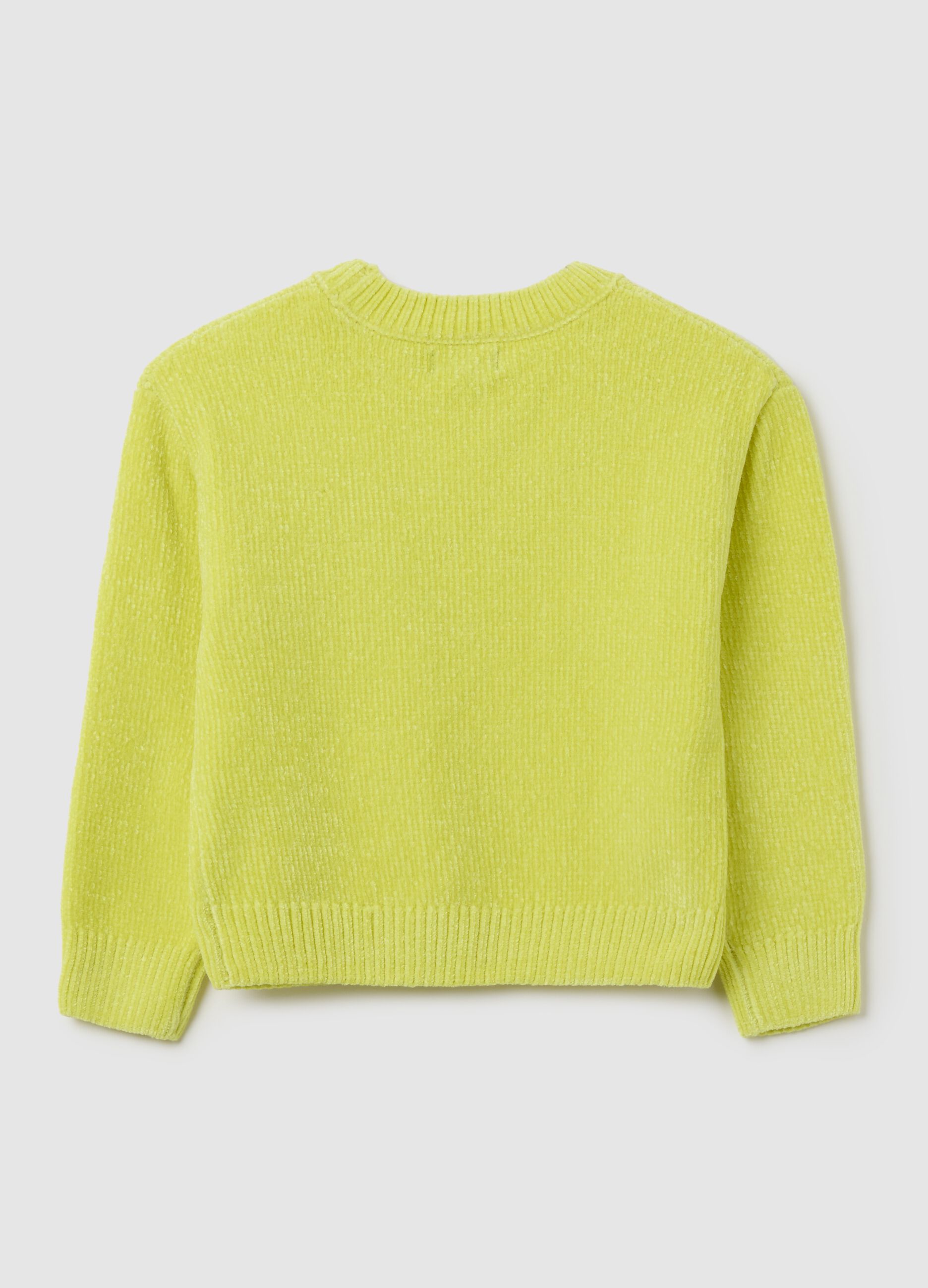 Yellow Regular Fit Girls' Sweater