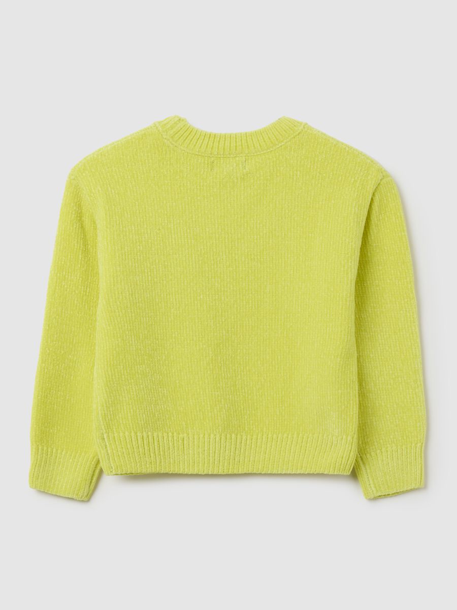Yellow Regular Fit Girls' Sweater_1