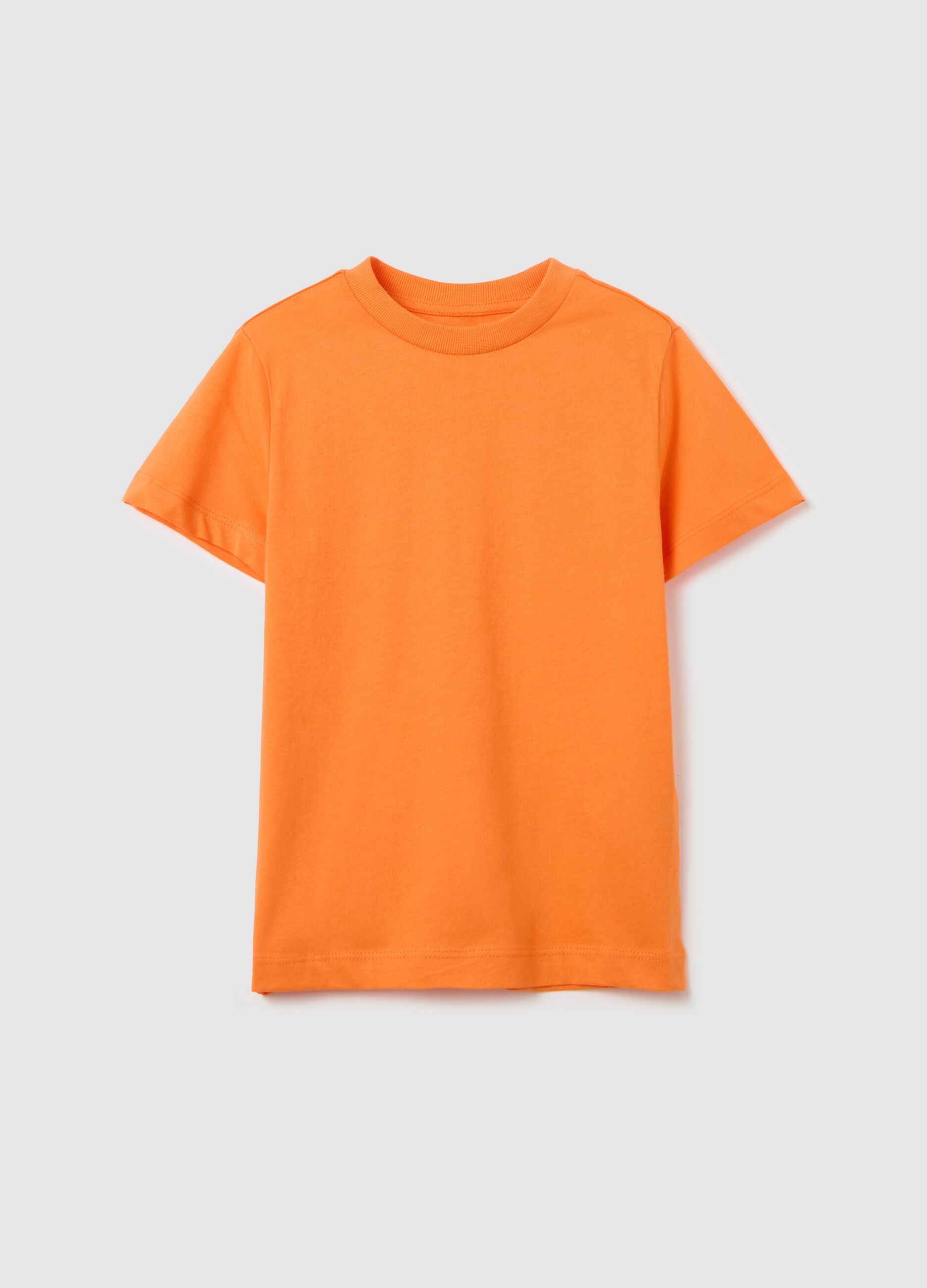 T-shirt in cotone con scollo rotondo
