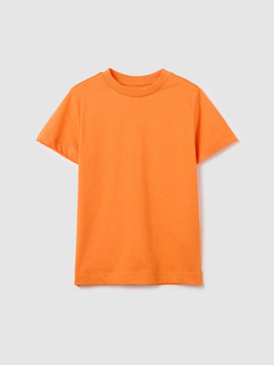 Cotton T-shirt with round neck_0