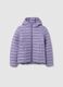 Girls' Regular Fit Mixed Purple Jacket_3