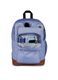 Cool Student Unisex Blue Backpack_2
