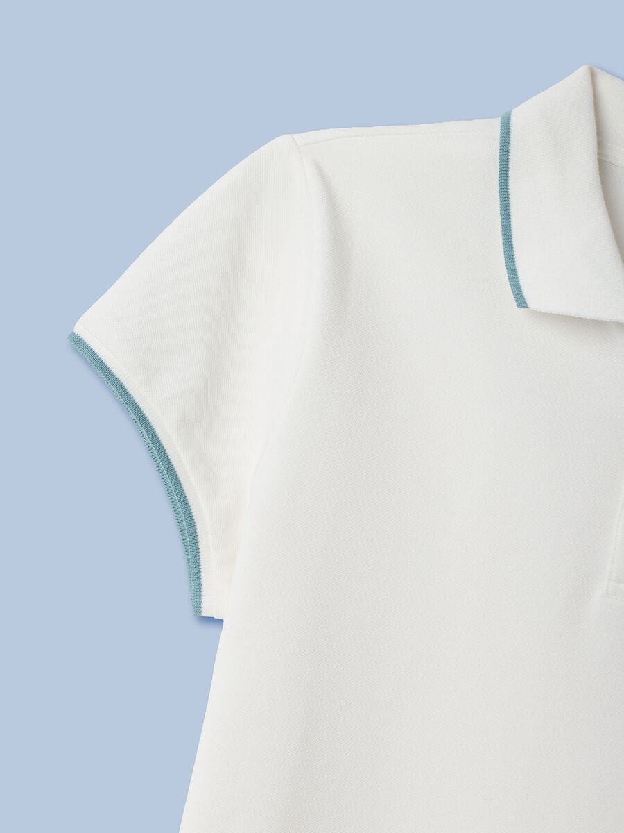 Polo ALTAVIA SAILING bianca in cotone elasticizzato_6