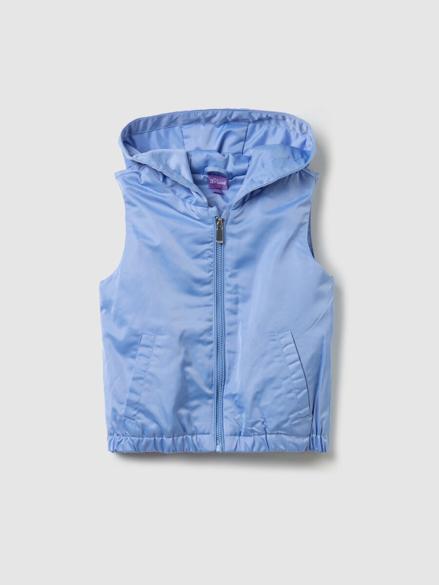Gilet with hood and Stitch patch_0