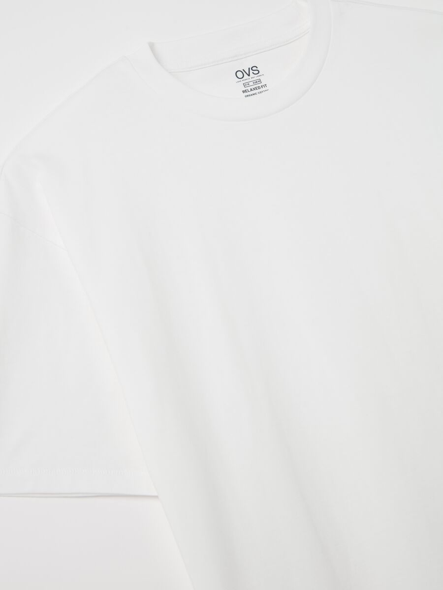 Solid colour T-shirt in organic cotton_1