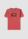 Kids' Red Pure Cotton Oversize Fit Chicago Bulls T-shirt_0