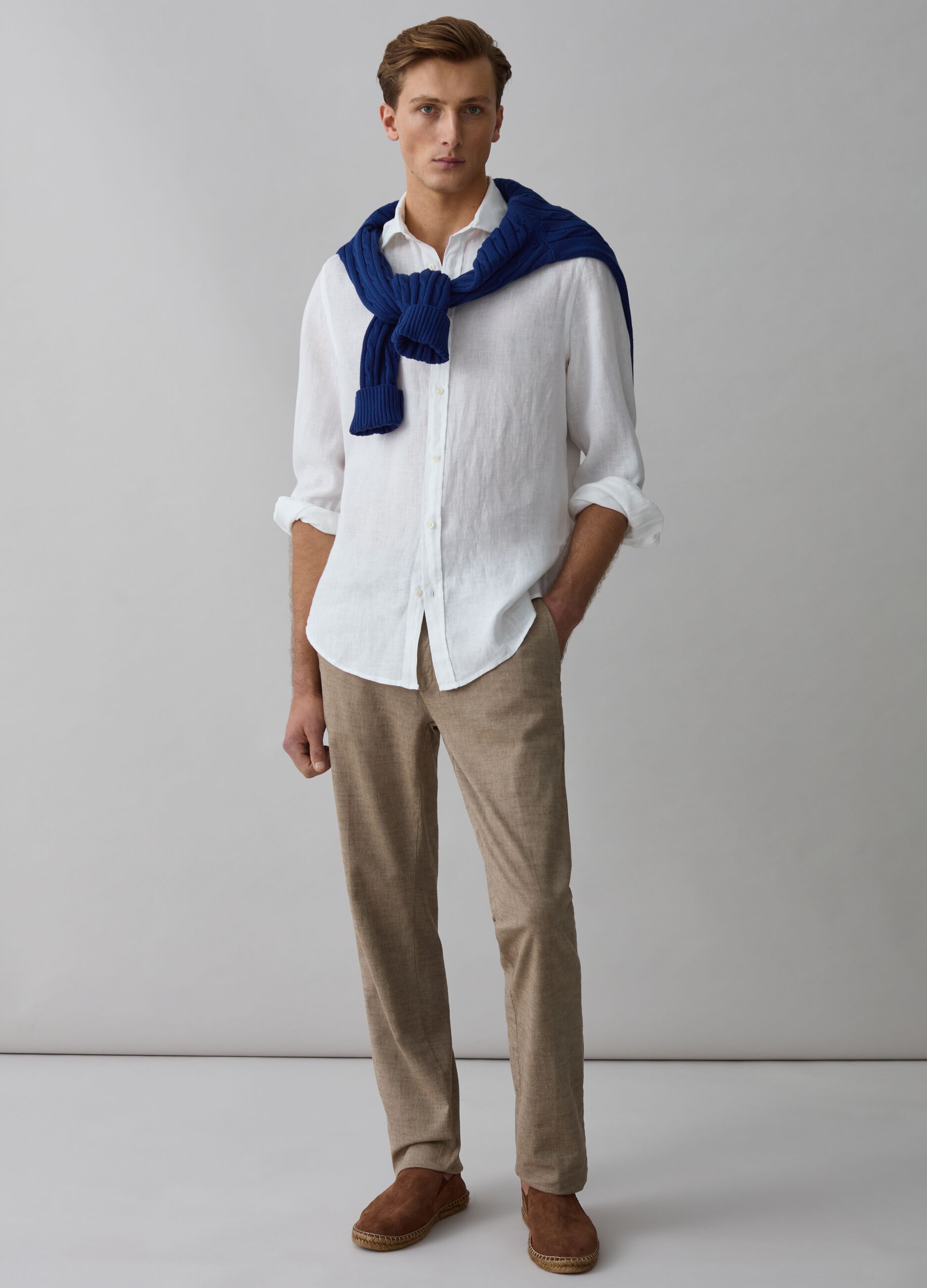 Ovs Pantalone chino tinto filo