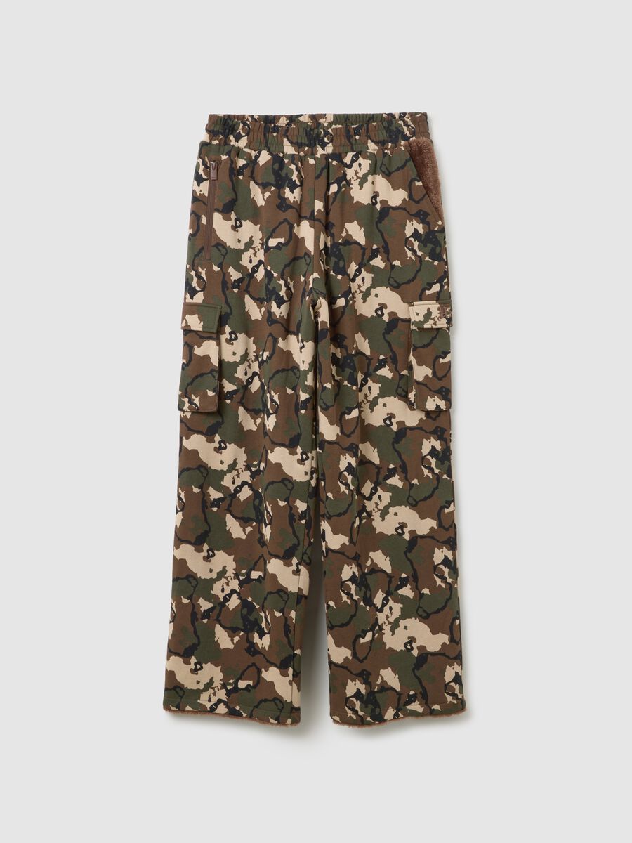 Teddy Cargo Sweatpants Camouflage_5